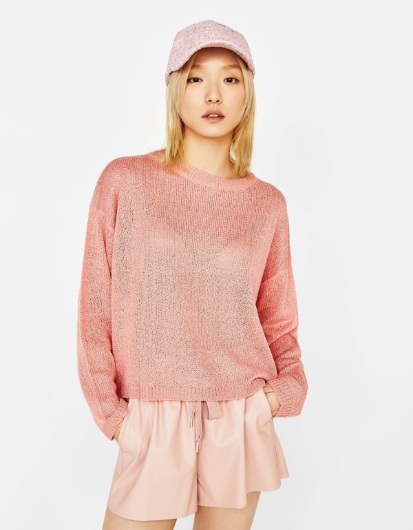 Loose-fit round neck sweater