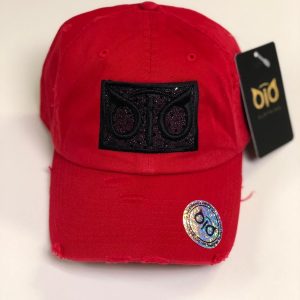 OiO Cap Red & Black Shine