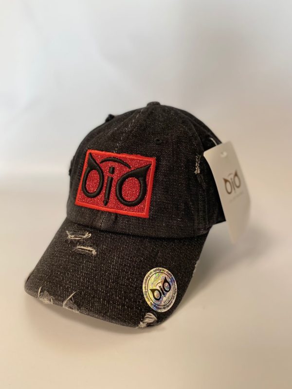 OiO Cap Jeans Black & Red